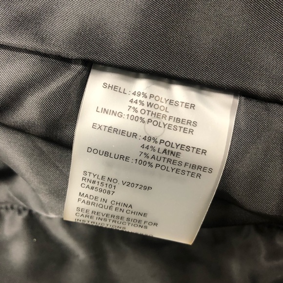 Vince Camuto Single Breasted Glen Plaid Wool Blend Walker Coat - Picture 9 of 9